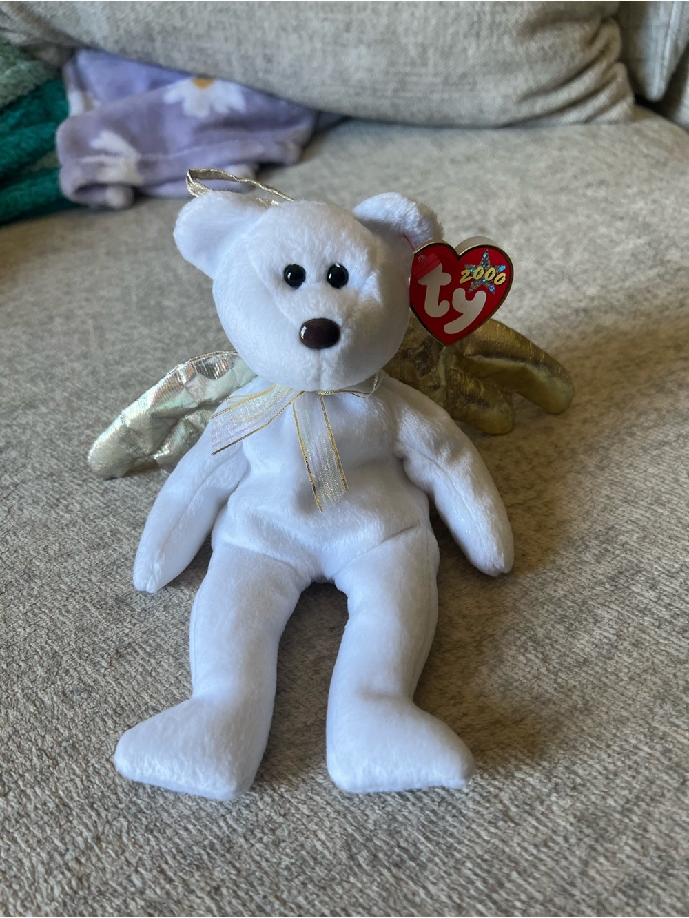 Ty Beanie Baby Halo II Angel Bear 2000 Retired with Tags